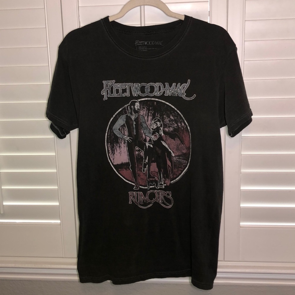 Women Grey Fleetwood Mac Band Tee Shirt- XS